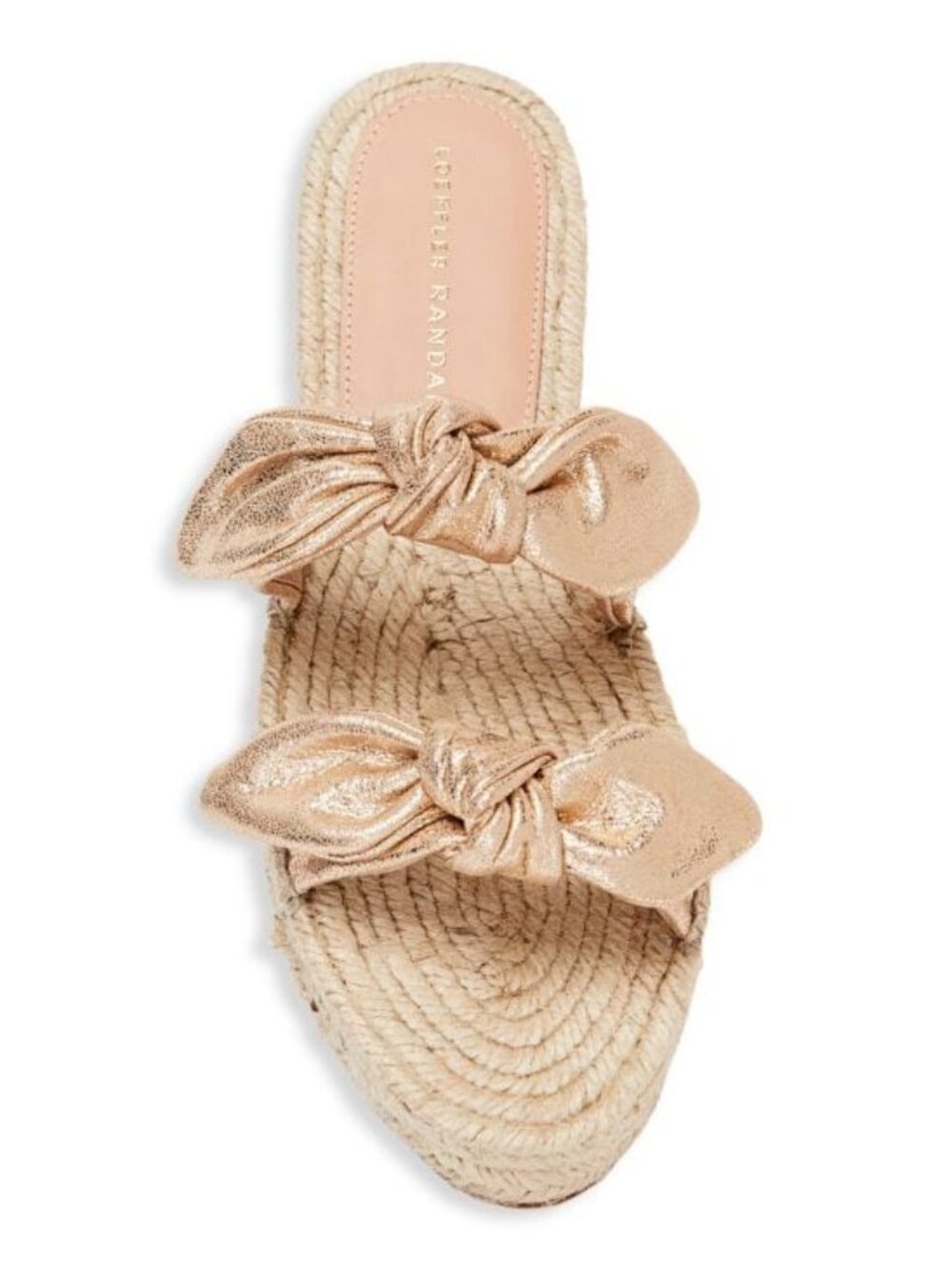 LOEFFLER RANDALL Daisy Leather Espadrille Platform Sandals. New. In Box
